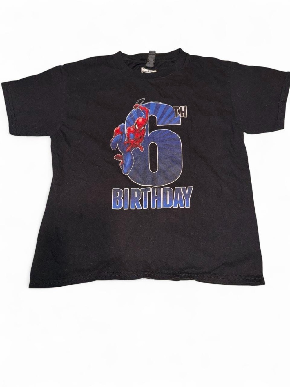 Marvel Spider-Man 6th birthday t-shirt